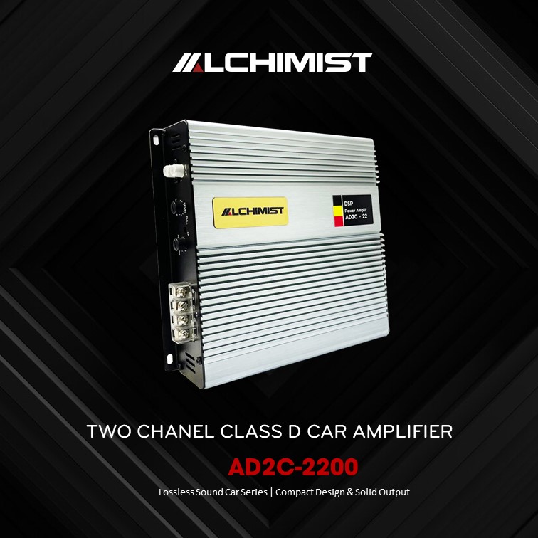 ALCHIMIST AD2C-2200 ALCHIMIST AD2C-2200 DSP High Quality 2 Channel Car Audio Amplifier for Dual Subwoofers